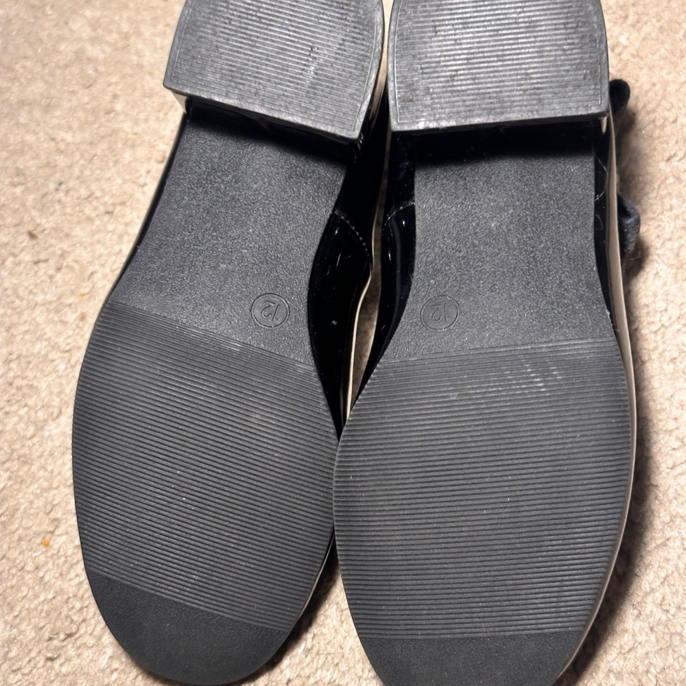 Rachel shoes Lil janet dress shoes black with glittery bow on ankle strap Sz 12 - Picture 8 of 8